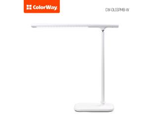 Šviestuvas ColorWay LED Table Lamp Portable & Flexible with Built-in Battery White, Table lamp, 3 h, 5 V, 0.5 Ah