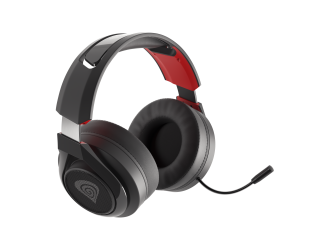 Ausinės su mikrofonu Genesis Gaming Headset Selen 400 Built-in microphone, Red/Black, Headband/On-Ear