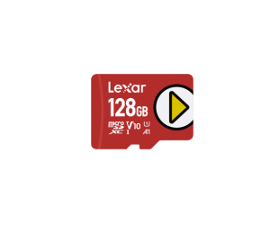 Atminties kortelė Lexar UHS-I  MicroSDXC, 128 GB, Flash memory class 10, Red, A1, V10, U1, 150 MB/s
