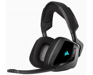 Ausinės Corsair Wireless Premium Gaming Headset with 7.1 Surround Sound VOID RGB ELITE , Carbon, Over-Ear