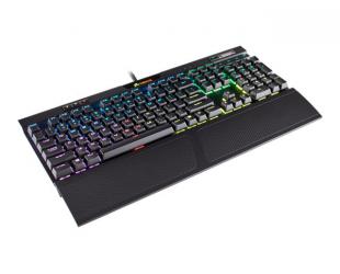 Žaidimų klaviatūra Corsair Mechanical Gaming Keyboard K70 RGB MK.2 RGB LED light, US, Wired, Black, Red Switch