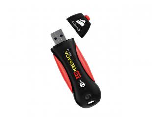 USB raktas Corsair Voyager GT 64GB, USB 3.0, Black/Red