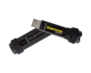 USB raktas Corsair Survivor Stealth 128GB, USB 3.0, Grey