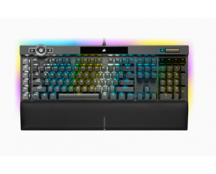 Žaidimų klaviatūra Corsair Mechanical Gaming Keyboard K100 RGB Optical NA, Wired, Black/Red