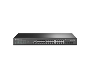 Komutatorius TP-LINK 24-Port 10/100/1000Mbps Desktop Network Switch SG3428X Managed, Desktop, SFP+ ports quantity 4