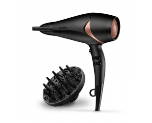 Plaukų džiovintuvas BABYLISS Hair Dryer D566E 2200 W, Number of temperature settings 3, Ionic function, Diffuser nozzle, Black/Bronze