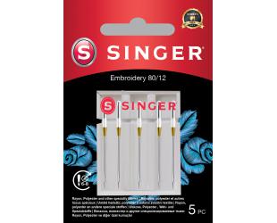 Adata siuvinėjimui Singer Embroidery Needle 80/12 5PK