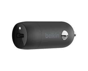 Automobilinis įkroviklis Belkin 20W USB-C PD + USB-C to Lightning Cable BOOST CHARGE Black
