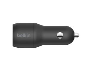 Automobilinis įkroviklis Belkin Dual USB-A 24W BOOST CHARGE Black
