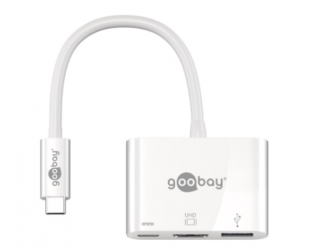 Jungčių stotelė goobay USB-C, HDMI