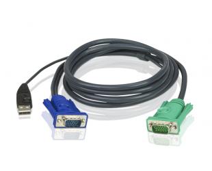 Komutatorius Aten 2L-5202U 1.8M USB KVM Cable with 3 in 1 SPHD