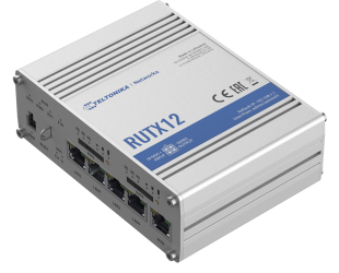 Maršrutizatorius Teltonika RUTX12 - wireless router - WWAN - Bluetooth, Wi-Fi 5 - desktop 5-port switch 2.4 GHz / 5 GHz