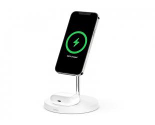 Belaidis įkroviklis Belkin Pro MagSafe 2in1 Wireless Charging Stand + AC Power Adapter  BOOST CHARGE White