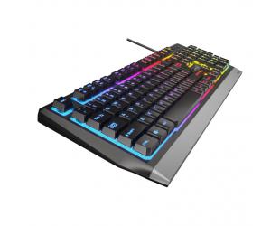 Žaidimų klaviatūra Genesis Rhod 300 RGB Gaming keyboard, RGB LED light, US, Black, Wired