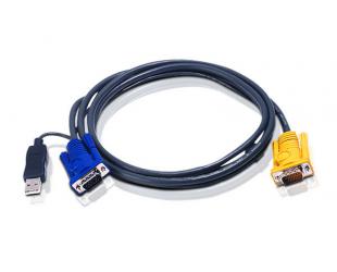Kabelis Aten 2L-5202UP 1.8M USB KVM Cable with 3 in 1 SPHD and built-in PS/2 to USB converter