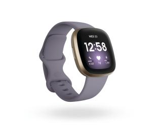 Išmanusis laikrodis Fitbit Versa 3 Smart watches, GPS (satellite), Amoled, Heart rate monitor, Waterproof, Bluetooth, Soft Gold/Thistle