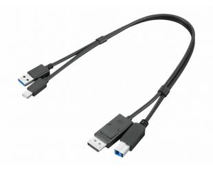 Jungčių stotelė Lenovo ThinkStation mDP + USB-A 3.0 to DP + USB-B 3.0 Dual Head Cable