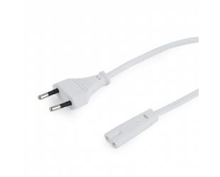 Kabelis Gembird Power cord, 1.8 m White, EU input 2 pin plug