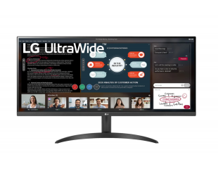 Monitorius LG 34WP500-B 34 ", IPS, UltraWide FHD, 2560 x 1080 pixels, 21:9, 5 ms, 250 cd/m², Black, Headphone Out, HDMI ports quantity 2