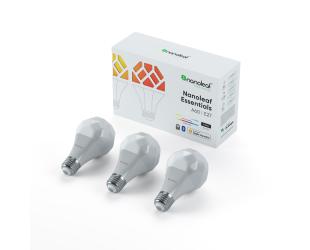 Nanoleaf Essentials Smart A19 Bulb 1100Lm RGBCW 2700K-6500K, 120V-240V, E27, 3pcs Pack