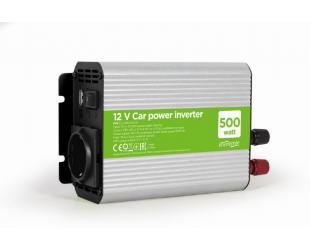 Įtampos keitiklis (inverteris) Gembird 12 V Car power inverter, 500 W EG-PWC500-01