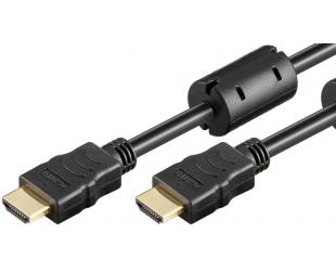 Kabelis Goobay High Speed HDMI Cable with Ethernet (Ferrite) 31911 Black, HDMI to HDMI, 15 m