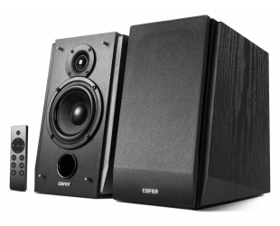 Belaidės kolonėlės Edifier Subwoofer Supported Bookshelf Speakers R1855DB Matte black, Bluetooth, Wireless connection