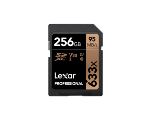 Atminties kortelė Lexar Professional 633x SDHC/SDXC UHS-I SDXC, 256GB, Class 10, U3, V30, 45 MB/s, 95 MB/s