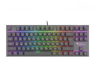 Žaidimų klaviatūra Genesis THOR 300 TKL RGB Gaming keyboard, RGB LED light, RU, Black, Wired