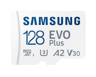 Atminties kortelė Samsung microSD Card EVO PLUS 128 GB, MicroSDXC, Flash memory class 10, SD adapter