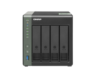 Diskų masyvas QNAP 4-Bay QTS NAS TS-431KX-2G Up to 4 HDD/SSD Hot-Swap, AL314 Quad-Core, Processor frequency 1.7 GHz, 2 GB, DDR3L, 2x1GbE, 1x10GbE, 3x