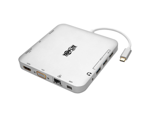 Jungčių stotelė Tripp Lite USB-C U442-DOCK2-S Ethernet LAN (RJ-45) ports 1, USB 3.0 (3.1 Gen 1) ports quantity 3, HDMI ports quantity 1, USB 3.0 (3.1