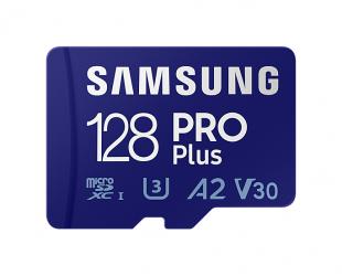 Atminties kortelė Samsung microSD Card Pro Plus 128 GB, MicroSDXC, Flash memory class 10, SD adapter