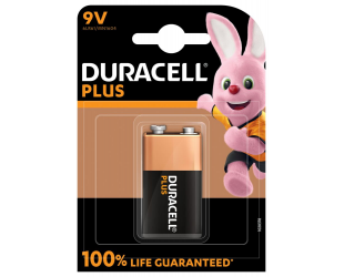 Baterijos Duracell Plus MN1604 9V, Alkaline, 1 vnt