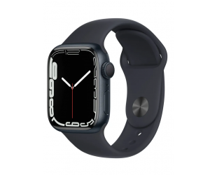 Išmanusis laikrodis Apple Watch Series 7 GPS, 41mm Midnight Aluminium Case with Midnight Sport Band - Regular