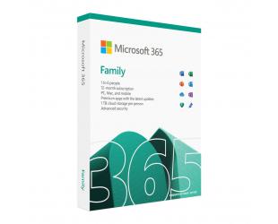 Microsoft M365 Family 6GQ-01556 Subscription, License term 1 year(s), English, Medialess, P8