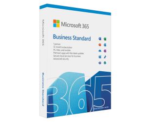 Microsoft 365 Business Standard Retail KLQ-00650 EuroZone Subscription, English, Medialess box P8