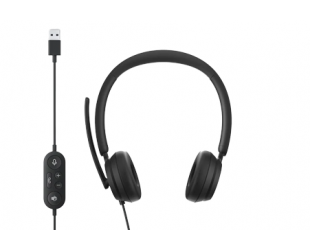 Ausinės Microsoft Modern USB Headset I6N-00001 Microphone, USB-A, Black
