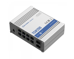 Komutatorius Teltonika TSW200 Ethernet Switch 8x1GbE, PoE+