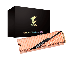 SSD laikmena Gigabyte AORUS SSD 1000 GB, SSD form factor M.2 2280, SSD interface PCI-Express 4.0 x4, NVMe 1.3, Write speed 5000 MB/s, Read speed 4400