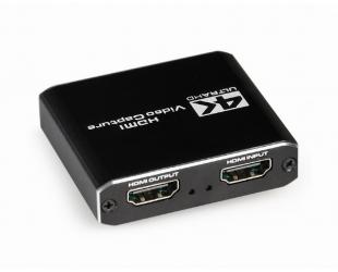 Jungčių stotelė Gembird USB HDMI grabber, 4K, pass-through HDMI UHG-4K2-01 Ethernet LAN (RJ-45) ports USB 3.0 (3.1 Gen 1) ports quantity USB 2.0 port