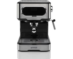 Kavos aparatas Gorenje Coffee machine ESCM15DBK Pump pressure 15 bar, Built-in milk frother, Manual, 1100 W, Stainless steel