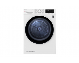 Džiovyklė LG Dryer Machine RH80V3AV6N Energy efficiency class A++, Front loading, 8 kg, LED touch screen, Depth 69 cm, Wi-Fi, White