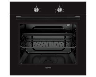 Orkaitė Simfer Oven 8004AERSP 62 L, 4 (0+3) Function, Easy to Clean, Mechanical control, Height 60 cm, Width 60 cm, Black