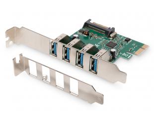 Adapteris Digitus USB, PCI Express 2.0 x1, 5 Gbps