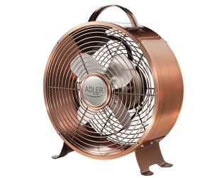 Ventiliatorius Adler Fan AD 7324 Loft Fan, Number of speeds 2, 50 W, Diameter 20 cm, Copper