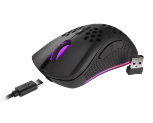 Žaidimų pelė Genesis Gaming Mouse Zircon 550 Wired/Wireless, 8000 DPI, USB Type-C, USB Type-A, Black