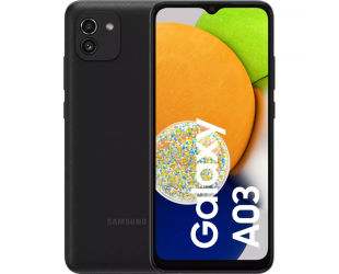 Mobilusis telefonas Samsung Galaxy A03 A035G Black, 6.5", PLS LCD, 720 x 1600 pixels, Internal RAM 3 GB, 32 GB, Dual SIM, Nano-SIM, 3G, 4G, Main camer