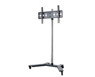 Televizoriaus stovas EDBAK Flat Screen Trolley for One TR5c-B, 42-65", Trolleys & Stands, Maximum weight (capacity) 80 kg, Black