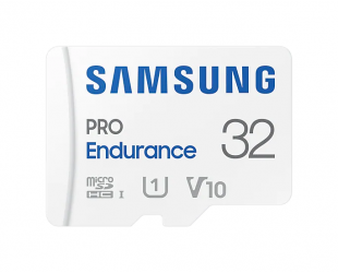 Atminties kortelė Samsung PRO Endurance MB-MJ32KA/EU 32 GB, MicroSD Memory Card, Flash memory class U1, V10, Class 10, SD adapter